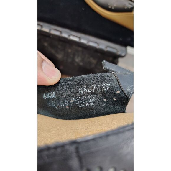 Naturalizer Women's Black Sling Back Open Toe Upper Leather Wedge 6.5 - Picture 3 of 8